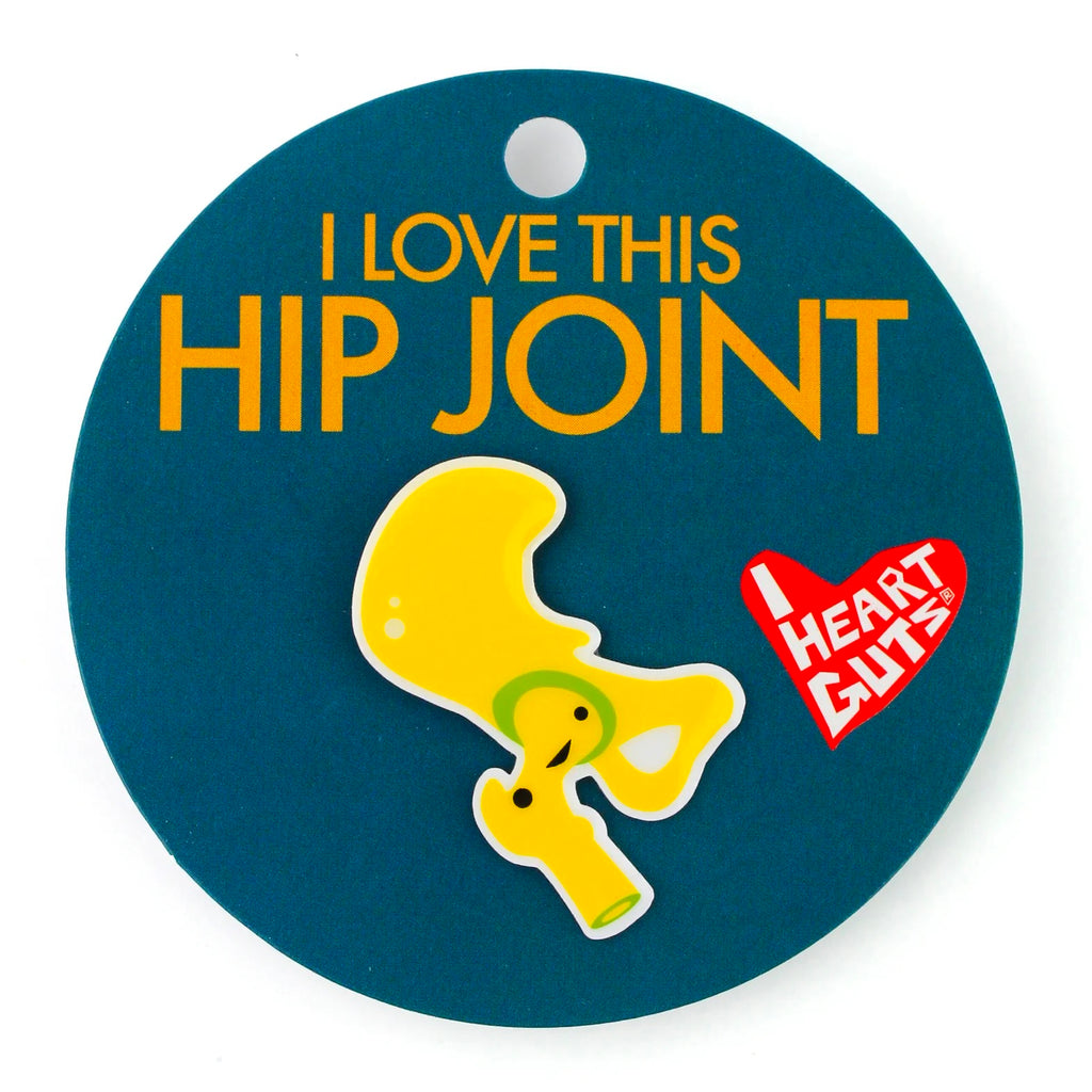 Hip Joint Lapel Pin packaging.