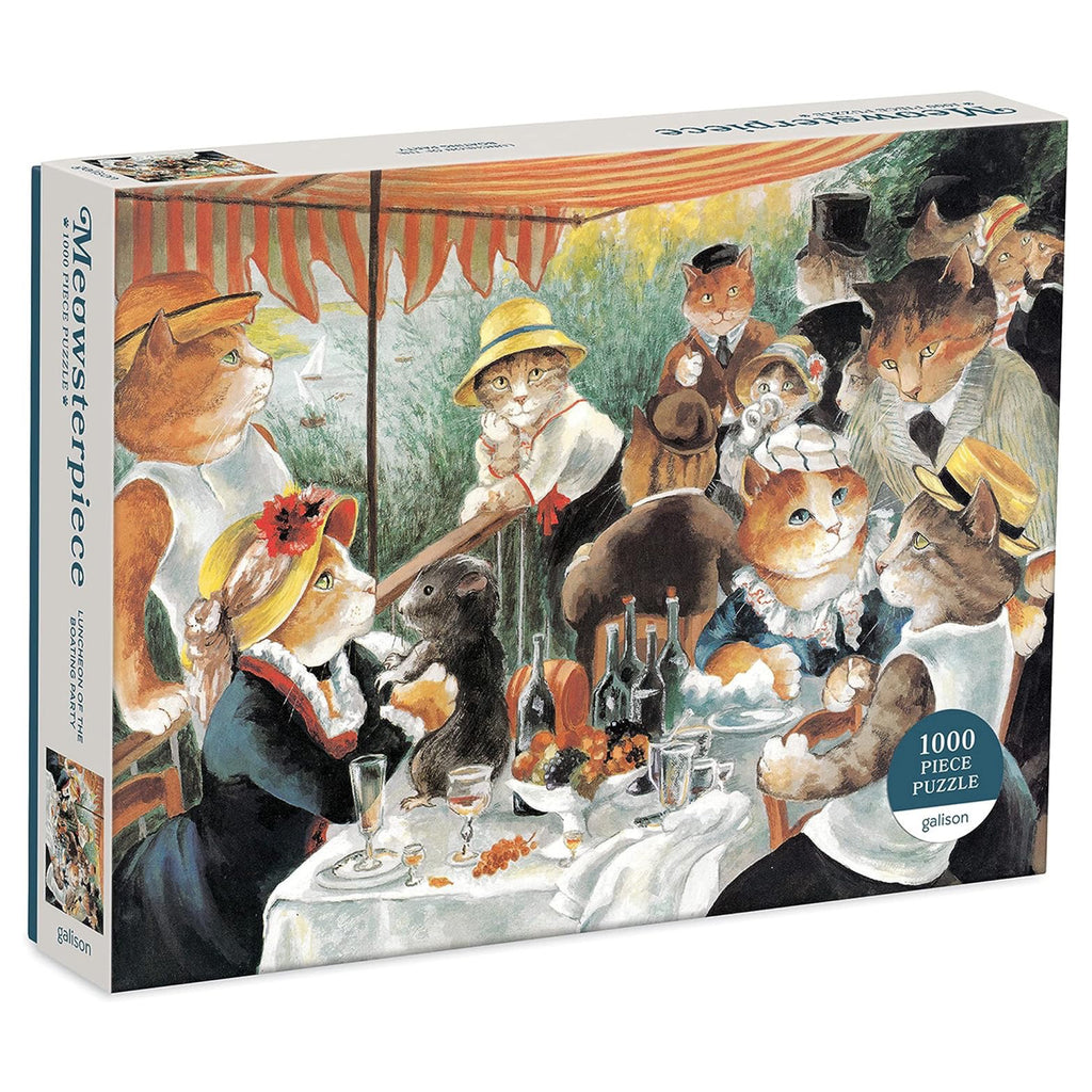 Luncheon of the Boating Party Meowsterpiece of Western Art 1000 Piece Puzzle.