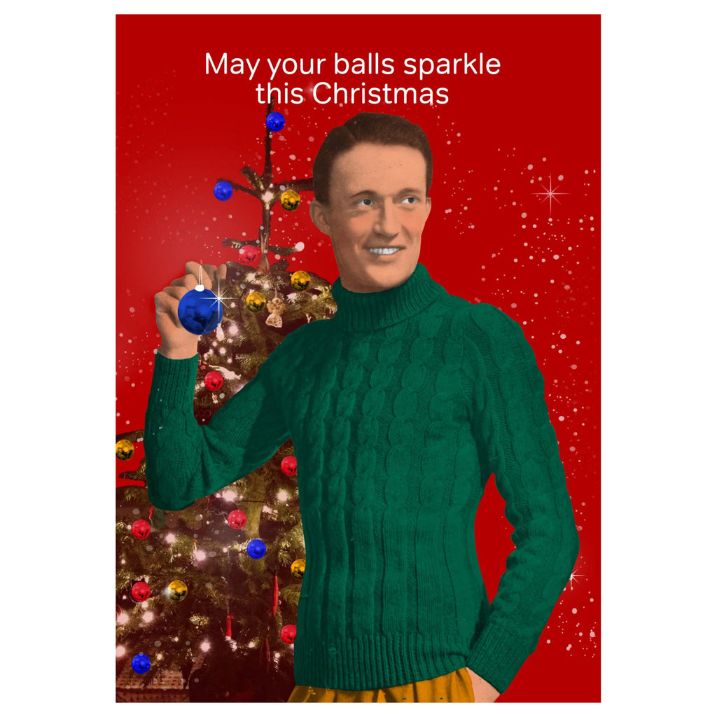 May Your Ball Sparkle Christmas Card