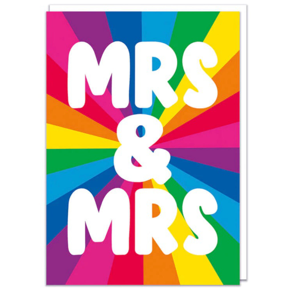 Mrs and Mrs Gay Wedding Card.