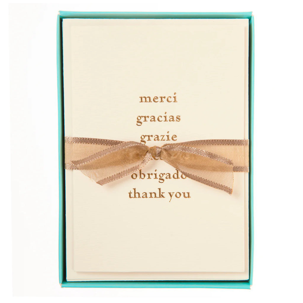 Multilingual Thank You Petite Boxed Cards.