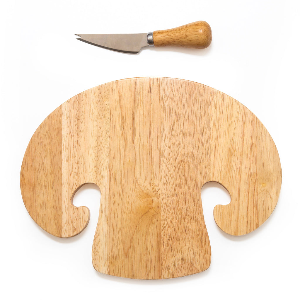 Mushroom Cutting Board & Knife.