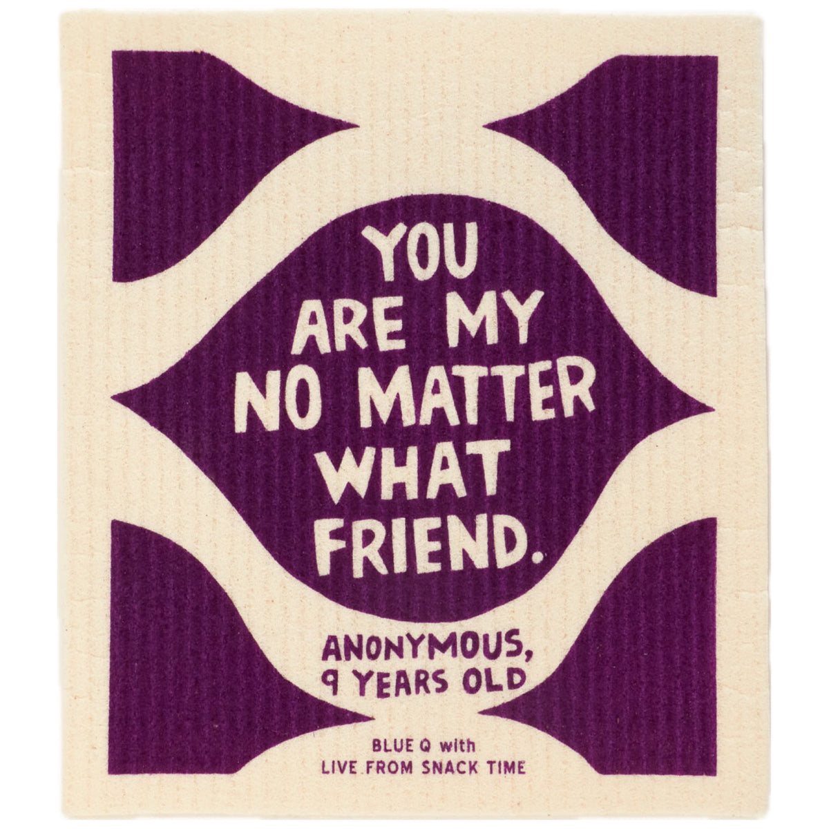 No Matter What Swedish Dishcloth Blue Q Outer Layer