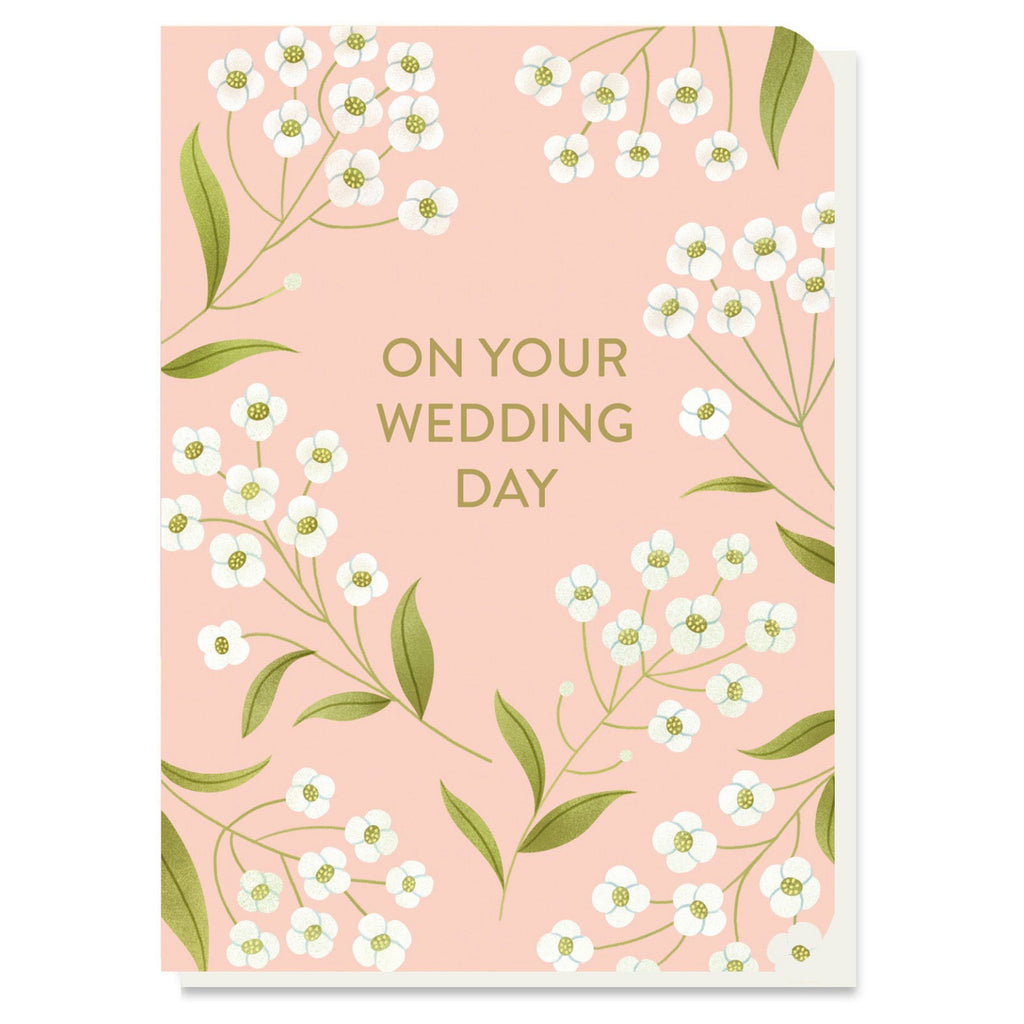 On Your Wedding Day Baby's Breath Card.
