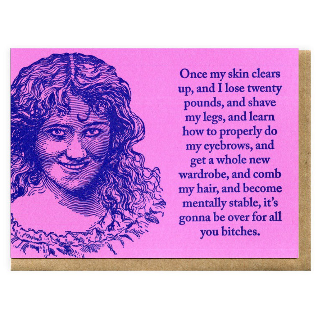 Once My Skin Clears Up Card Blue Barnhouse Outer Layer