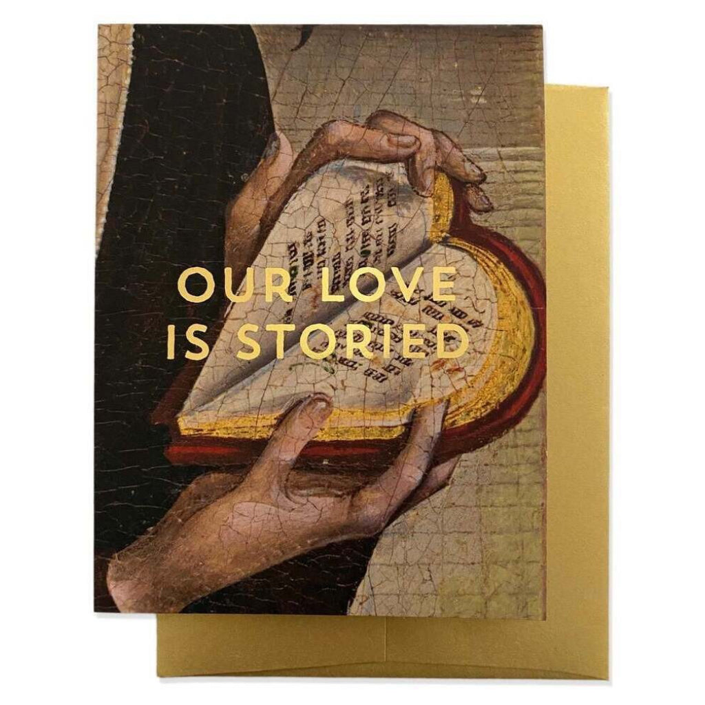 Our Love Is Storied Card.