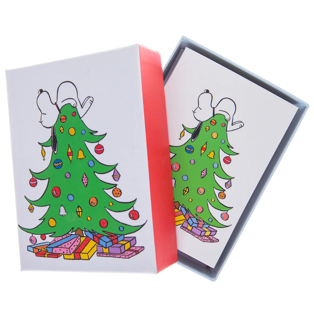 Peanuts Tree Assorted Petite Boxed Christmas Cards.