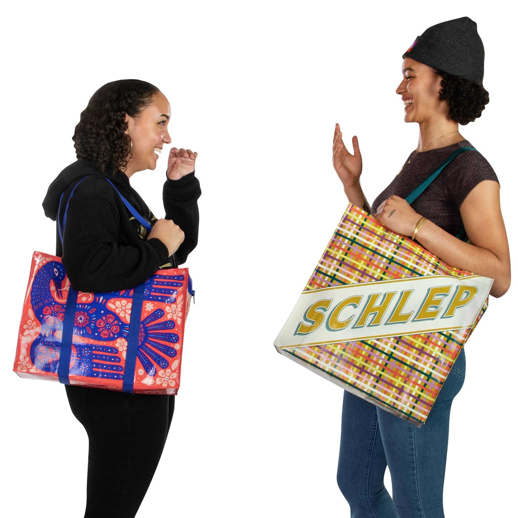 Person holding Schlep Shopper.