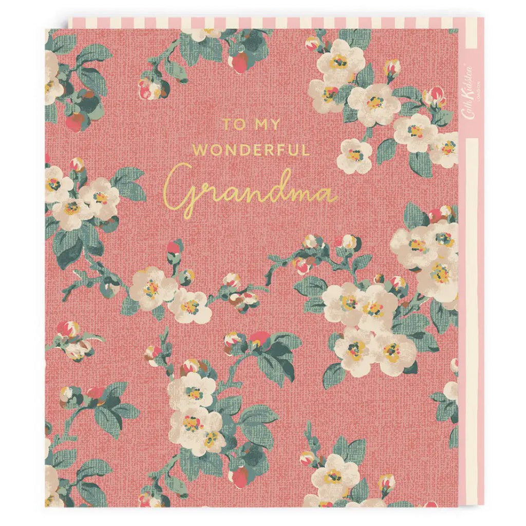 Pink Anenome Grandma Card.