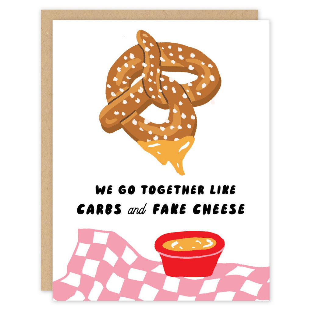 Pretzel Cheese Love Card