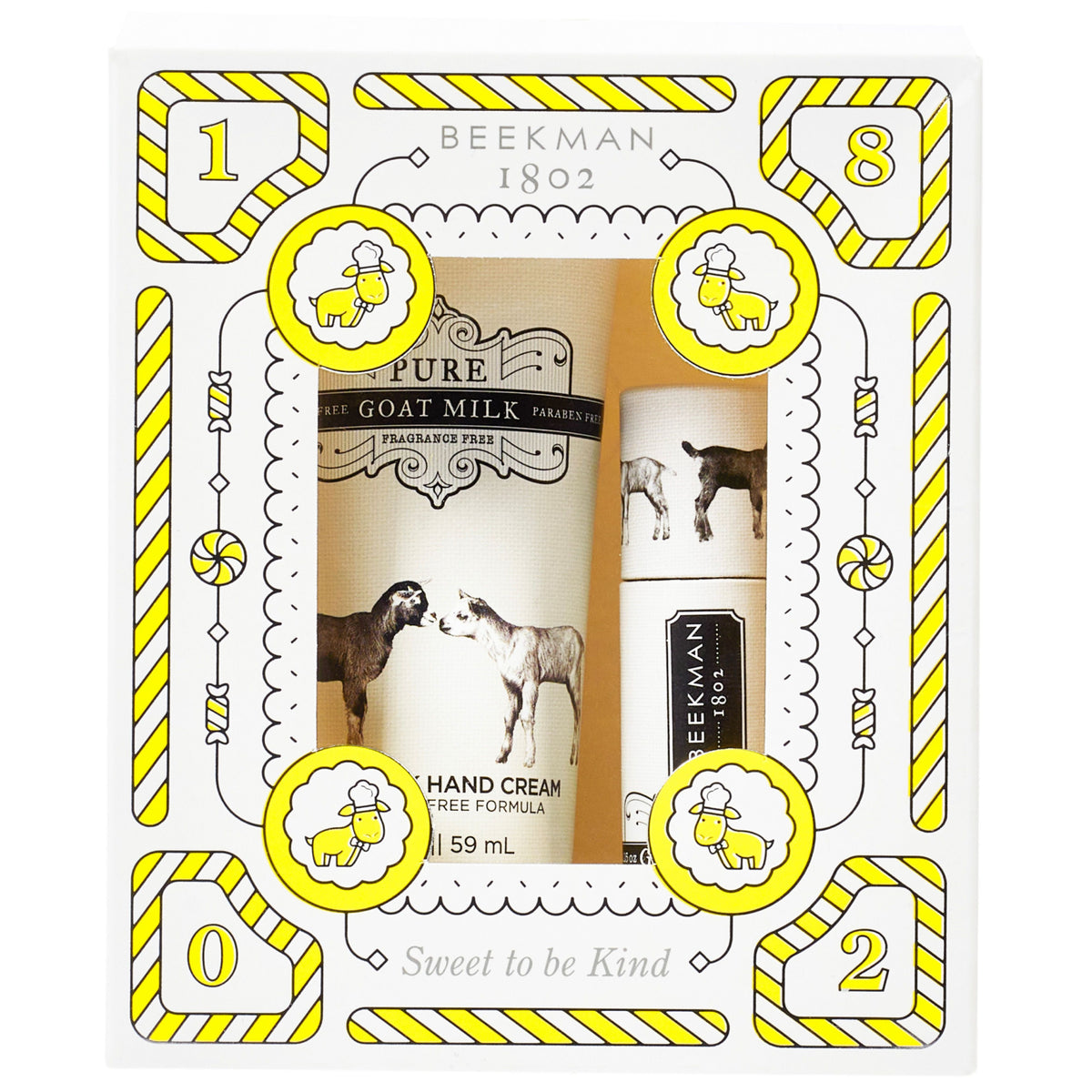 Pure Goat Milk Hand Cream & Lip Balm Set Beekman 1802 Outer Layer
