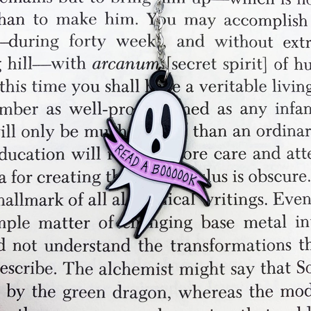Read a Boooook Ghost Bookmark on book.