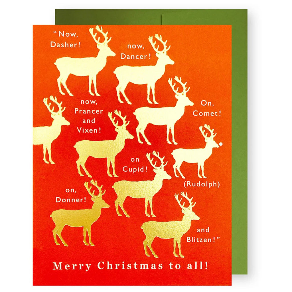 Reindeer Troop Christmas Card.