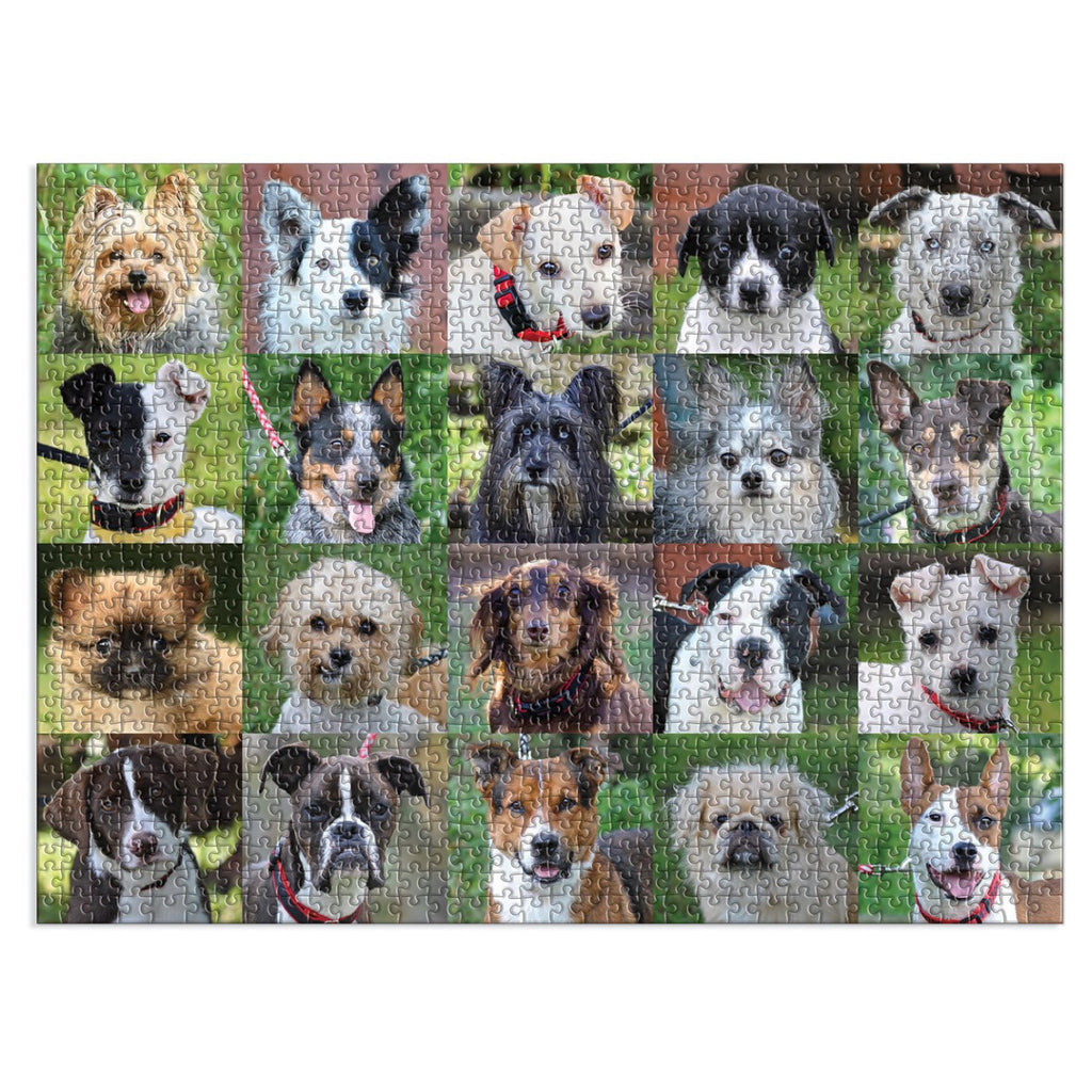 Rescue Dogs 1000pc Jigsaw Puzzle Completed