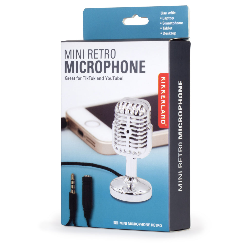 Retro Karaoke Microphone packaging.