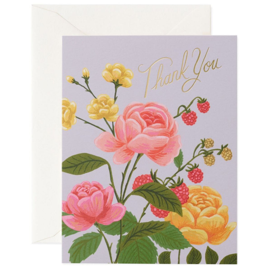 Roses Thank You Card.