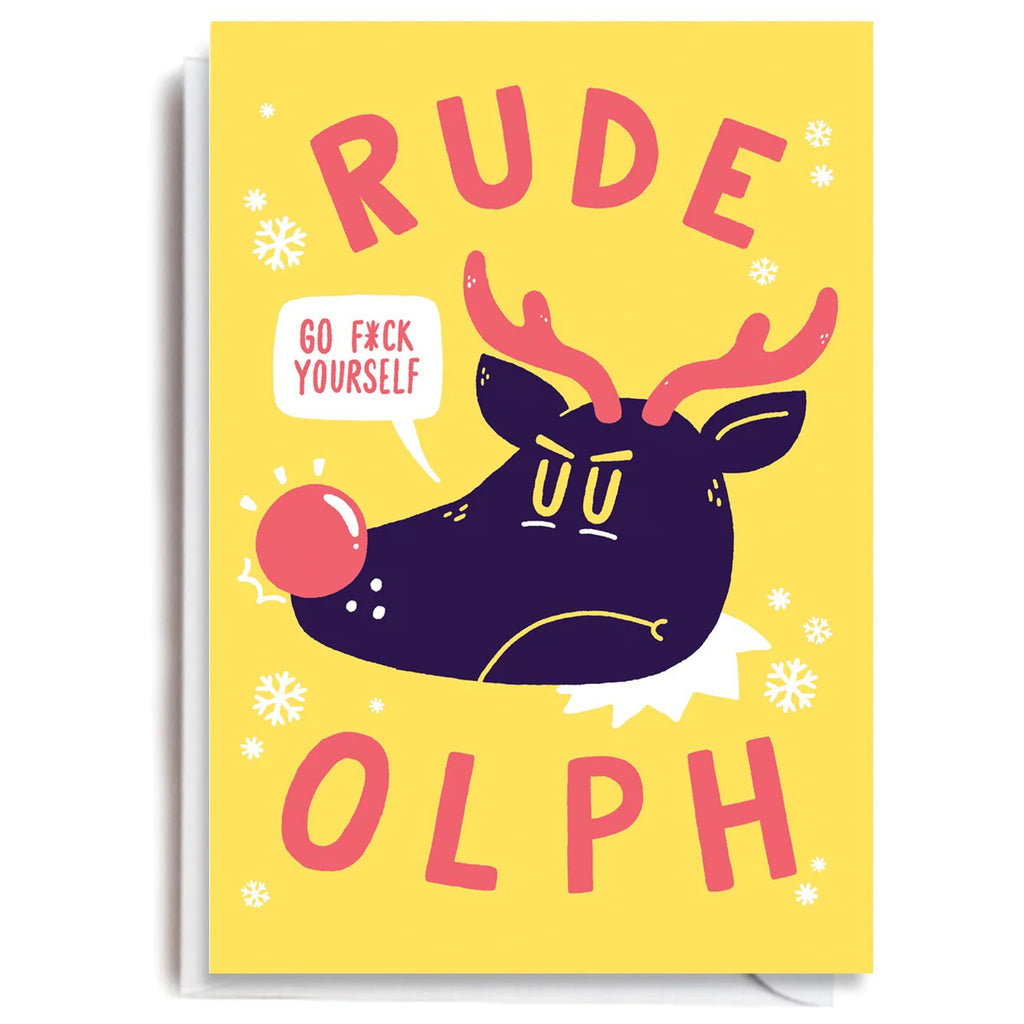 Rude-olph Holiday Card.