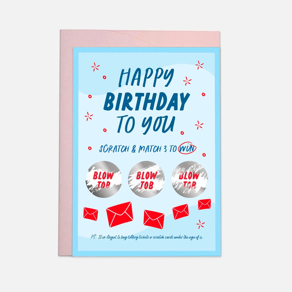 Scratch Birthday Card revealed.