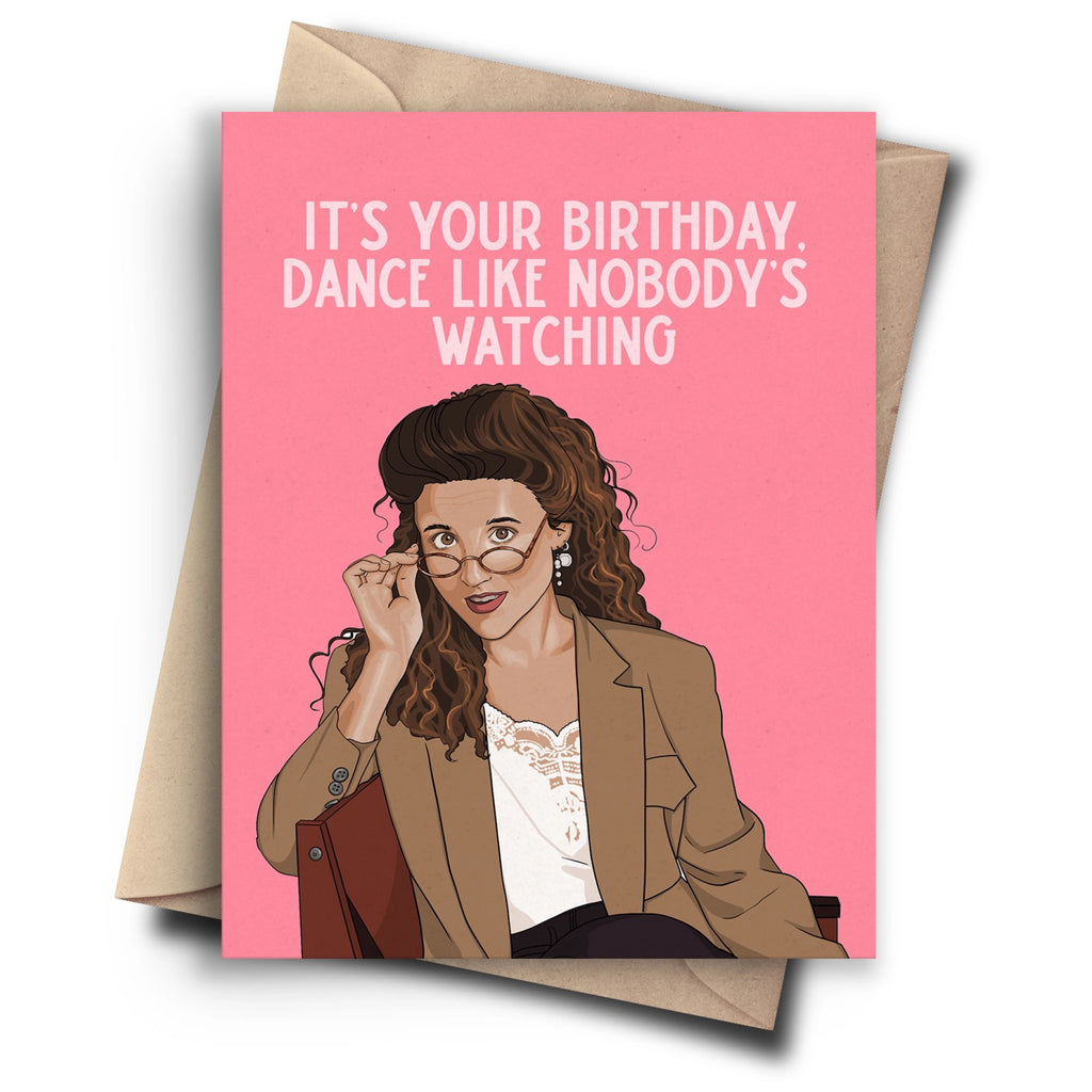 Seinfeld Elaine Birthday Card.