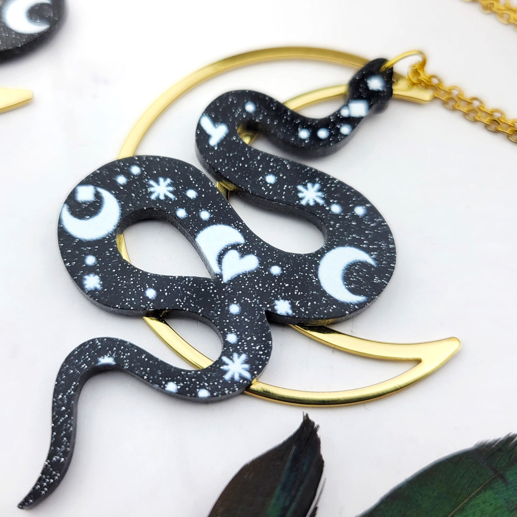 Snake Moon Necklace.