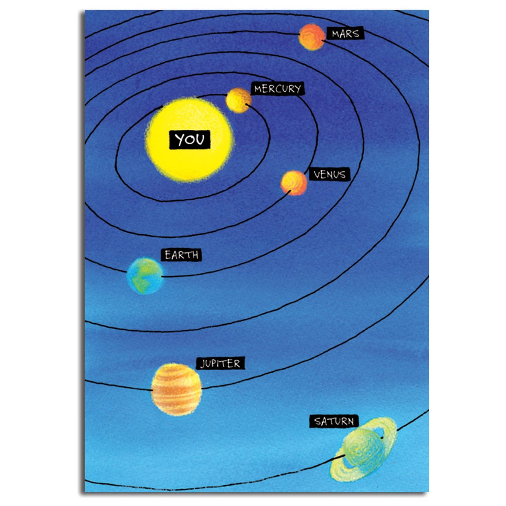 Solar System Birthday Card.