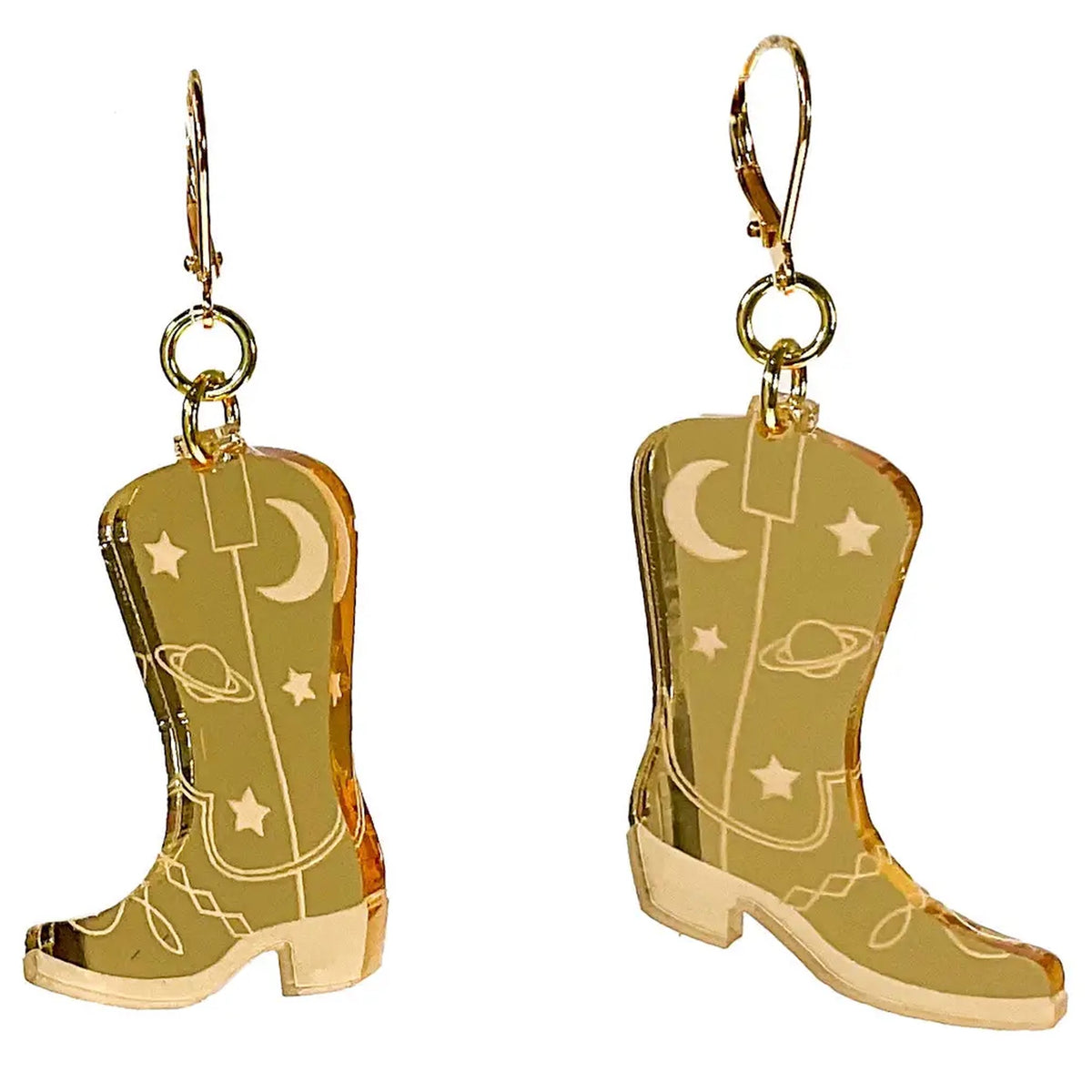 Space Cowboy Boot Dangle Earrings | Vinca