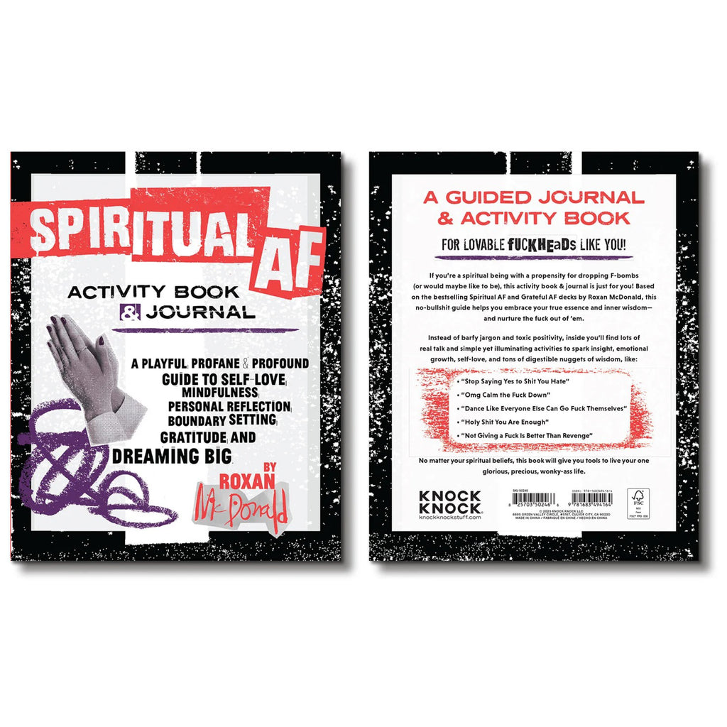 Spiritual AF Journal front and back.