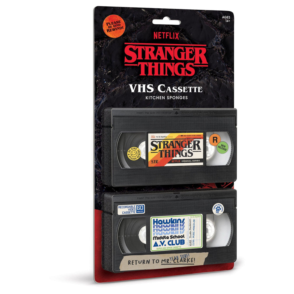 Stranger Things VHS Sponges With Backer Card
