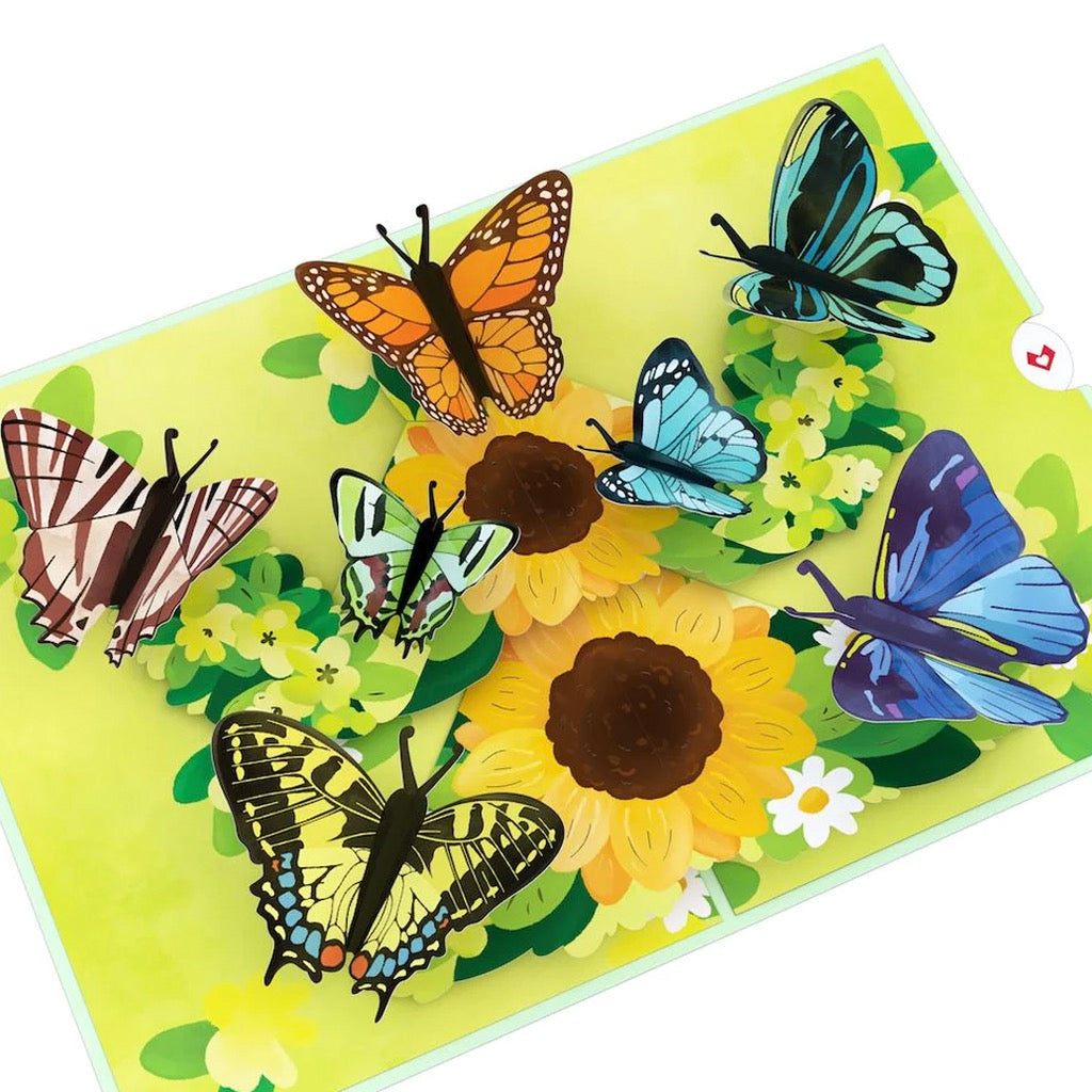 Sunflower Butterflies 3D Pop-Up Card.