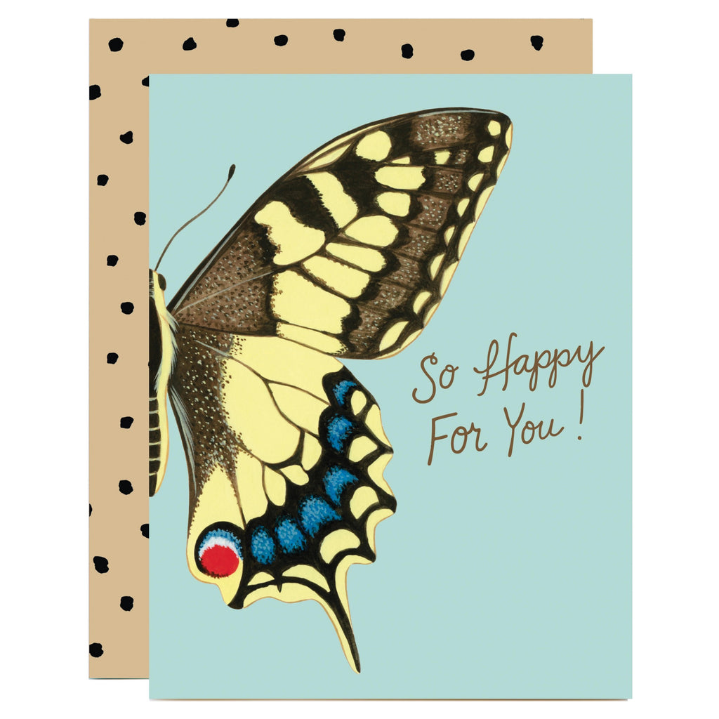 Swallowtail Butterfly Happy For You Card