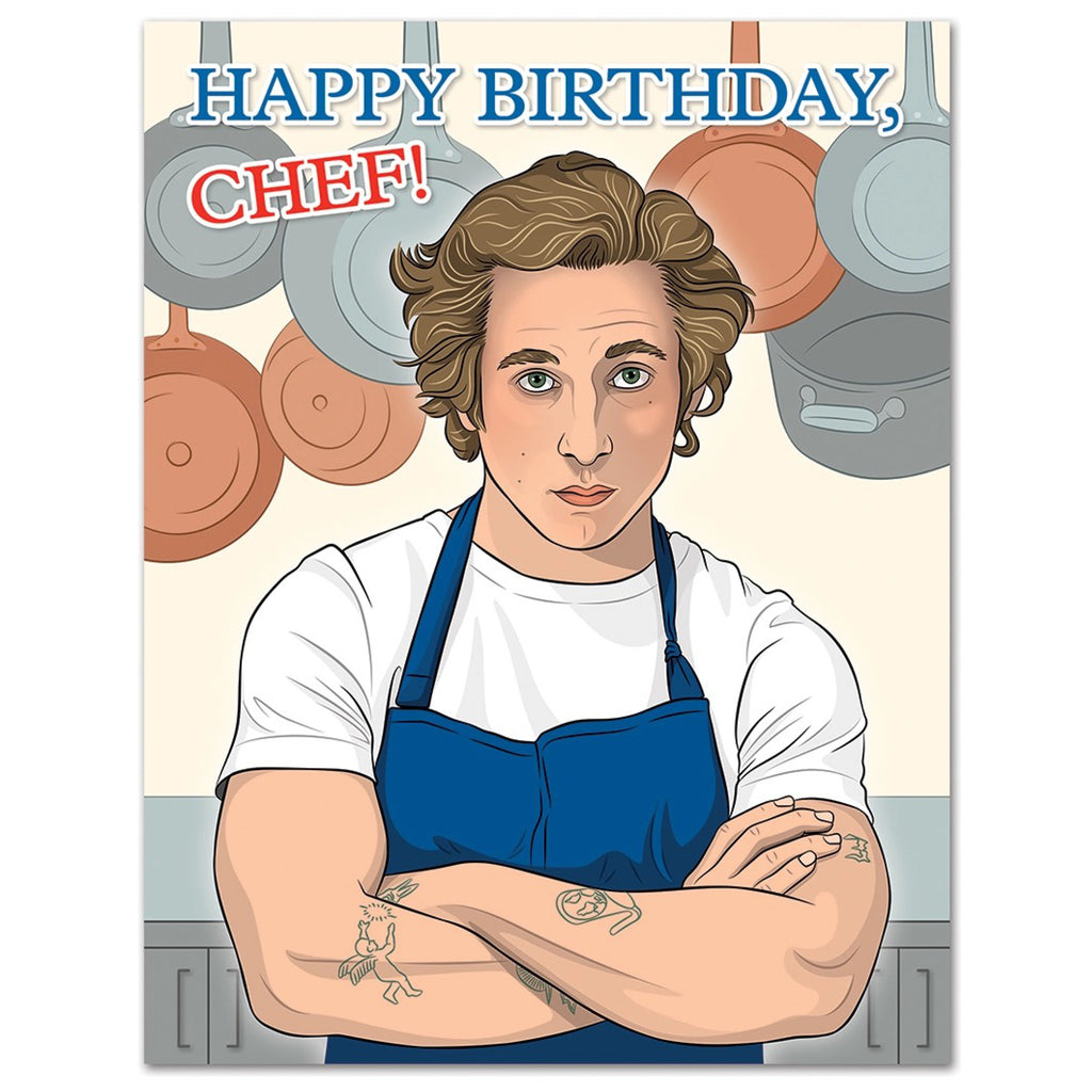 The Bear Happy Birthday Chef Card.
