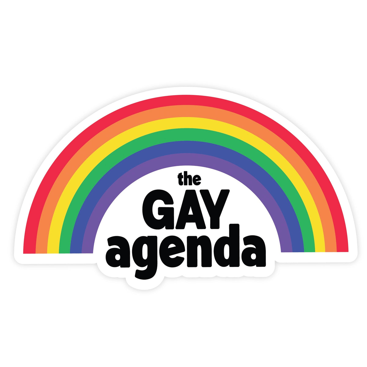 The Gay Agenda Sticker Pretty By Her Outer Layer 7755