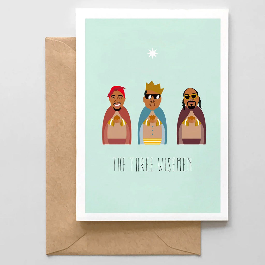 The Three Wisemen Rappers Card.