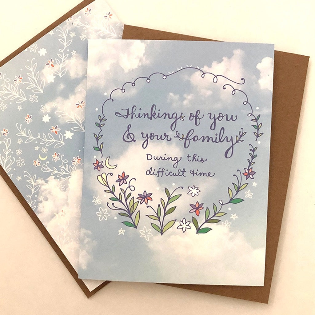 Thinking Of You & Your Family Card | Cynla Studio – Outer Layer