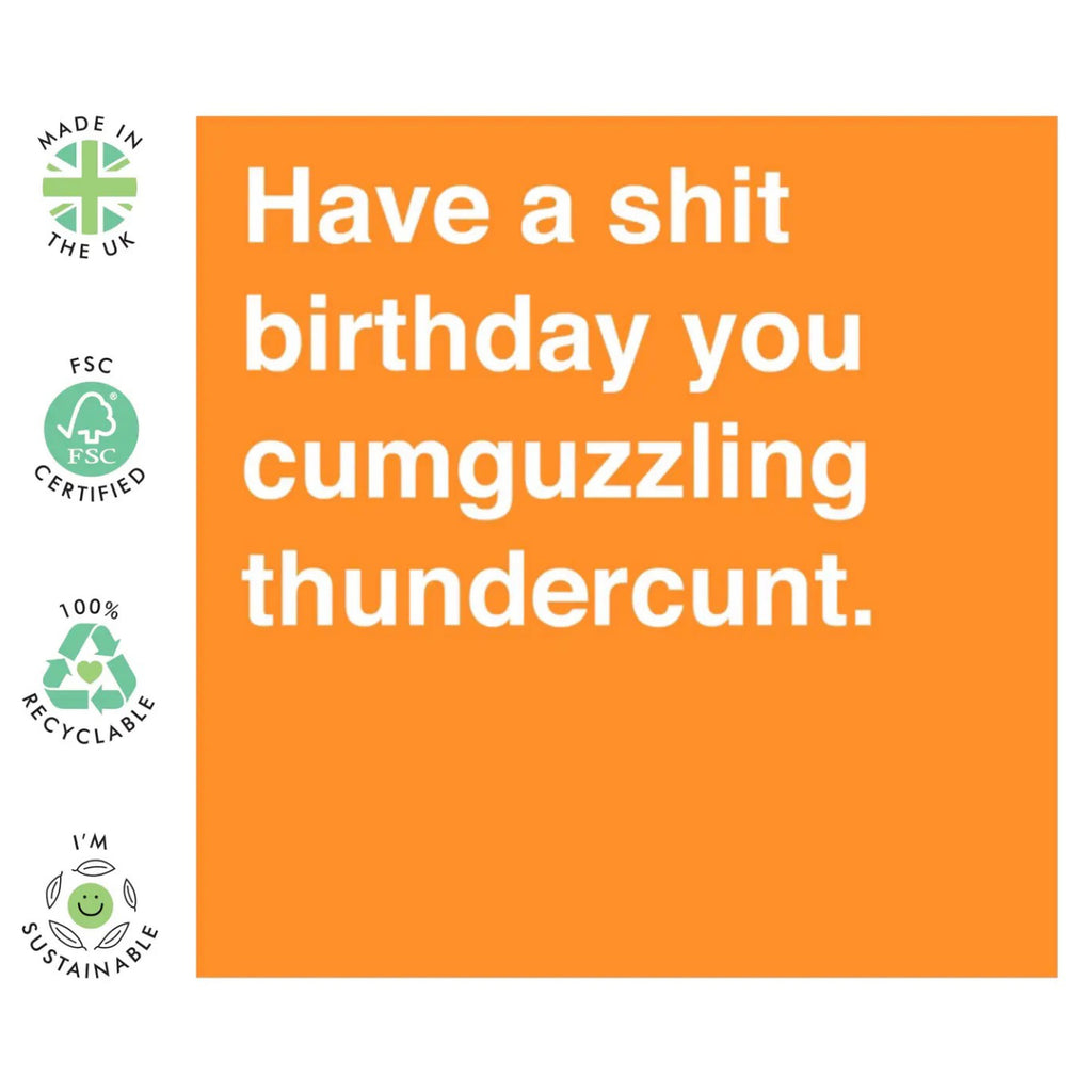 Thundercunt Birthday Card specs.