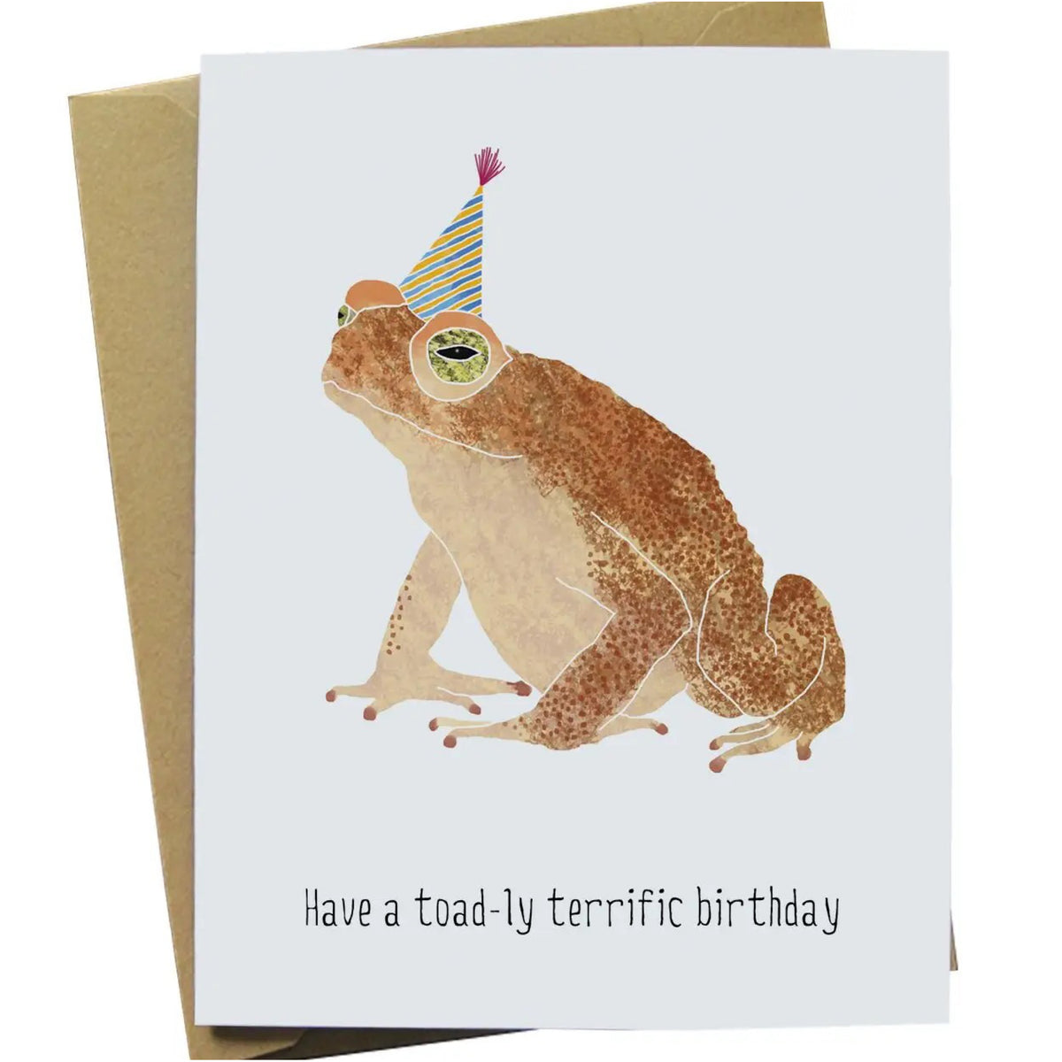 Toad Birthday Card Paper Wolf Design Outer Layer