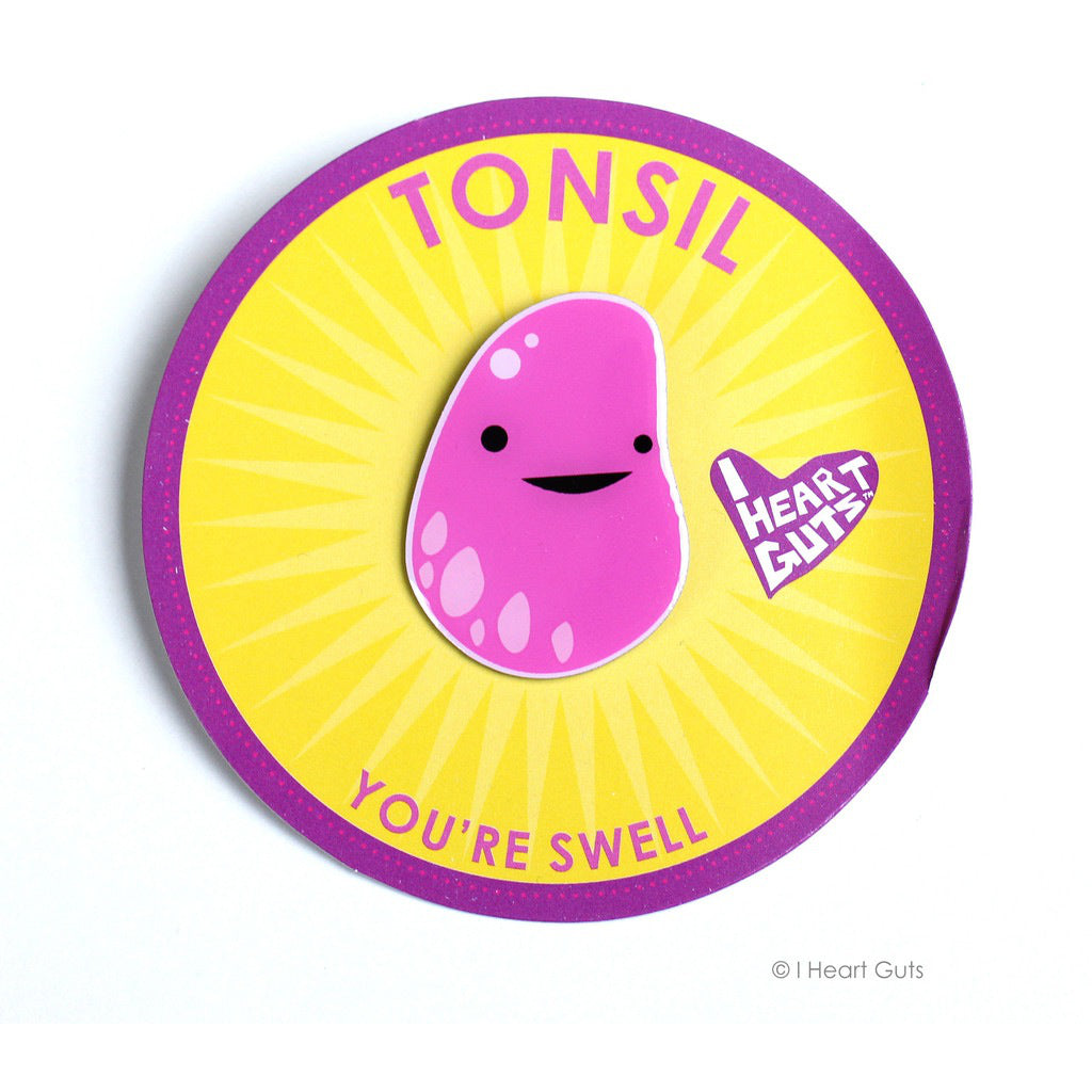 Tonsil Lapel Pin package