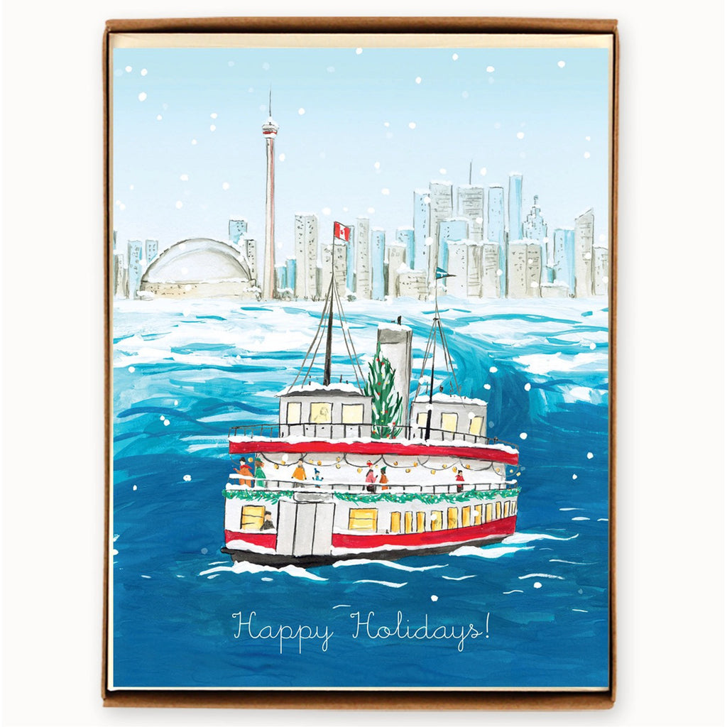 Toronto Island Ferry Holiday Boxed Cards.
