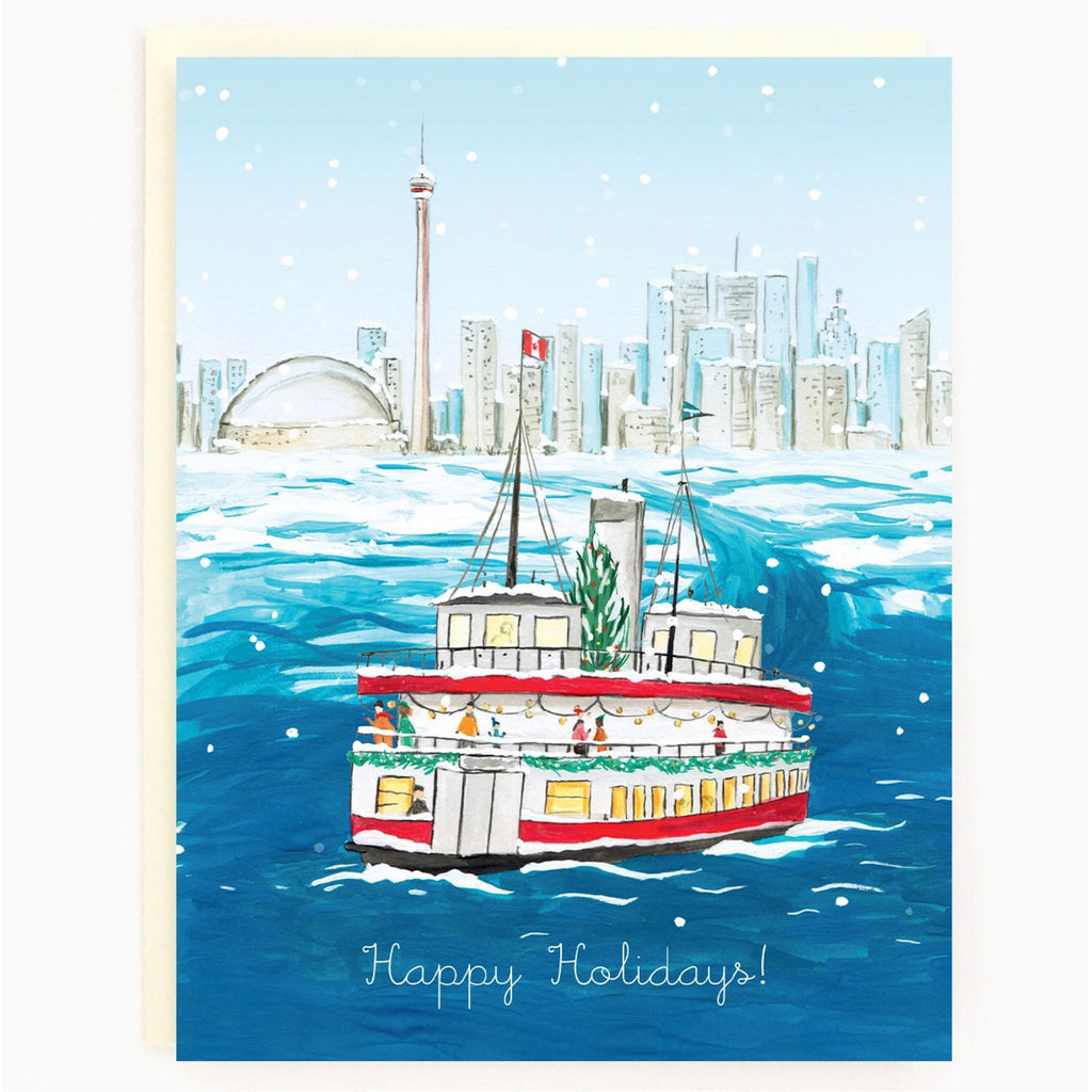 Toronto Island Ferry Holiday card.