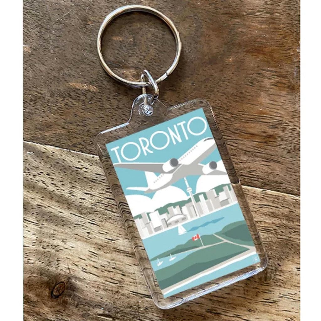Toronto Skyline Keychain Locales Design Outer Layer