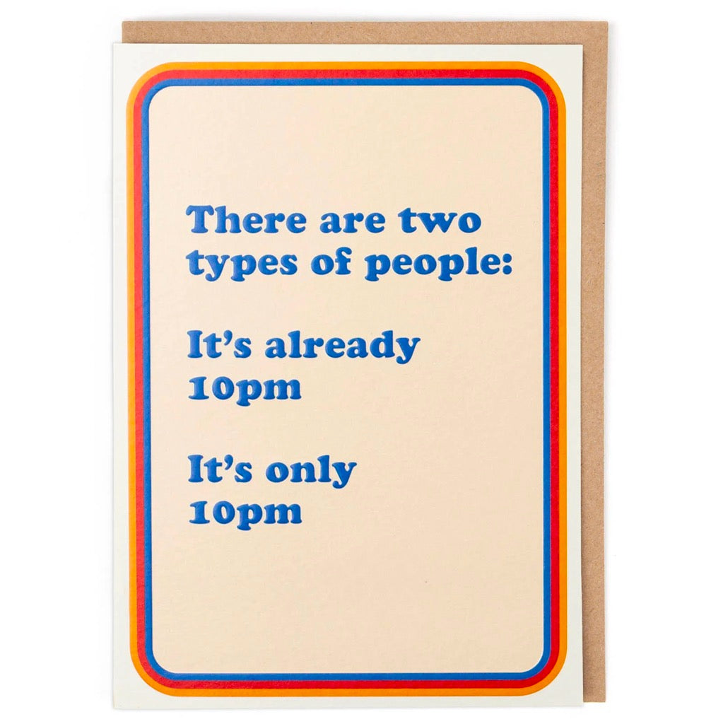 Two Types Of People Card.
