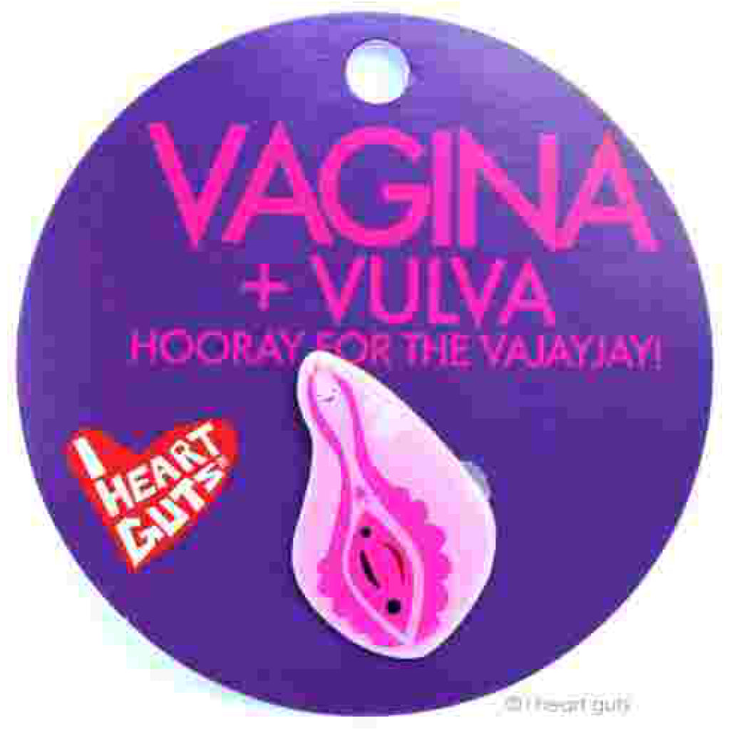 Vagina Lapel Pin package