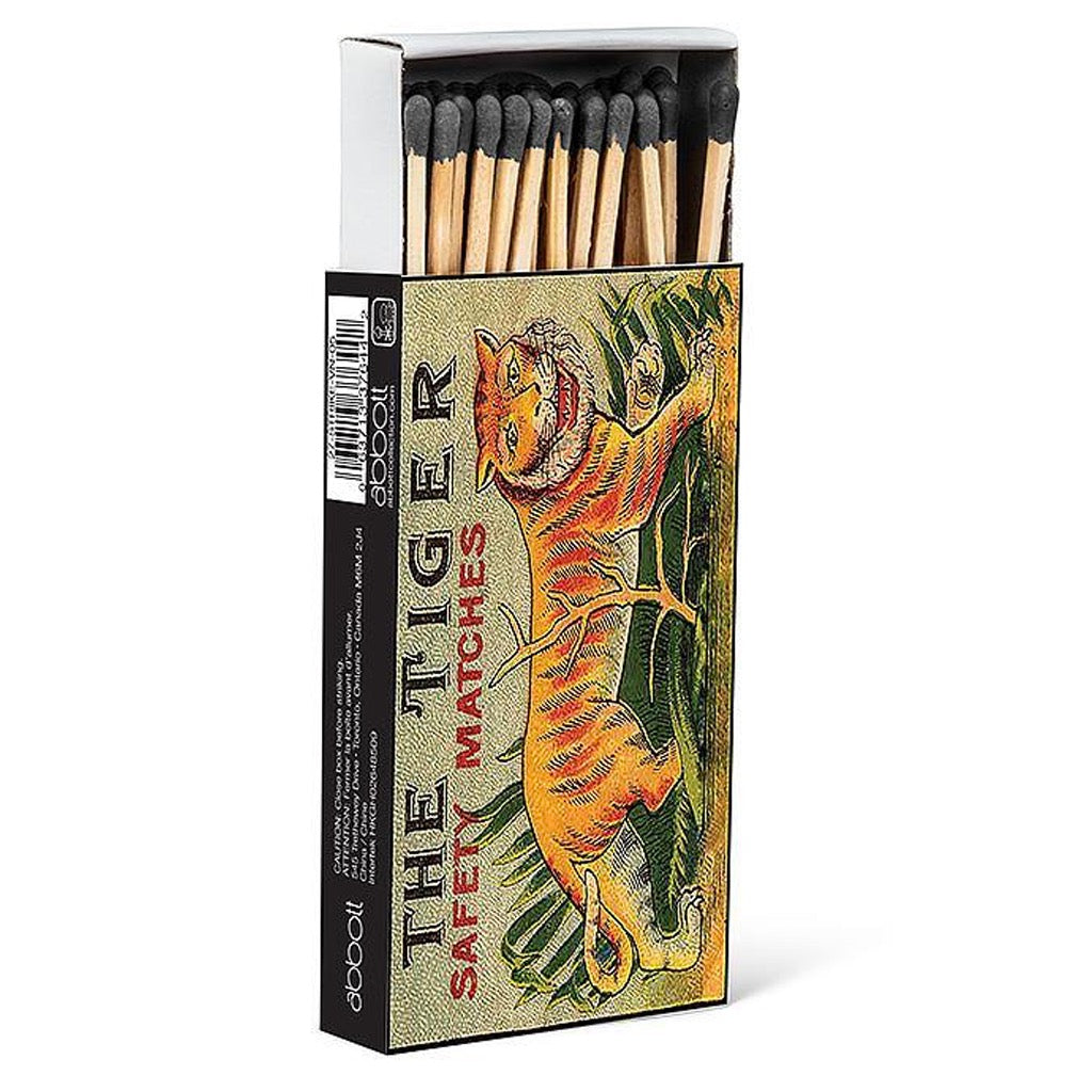 Vintage Tiger Box Of Matches open.