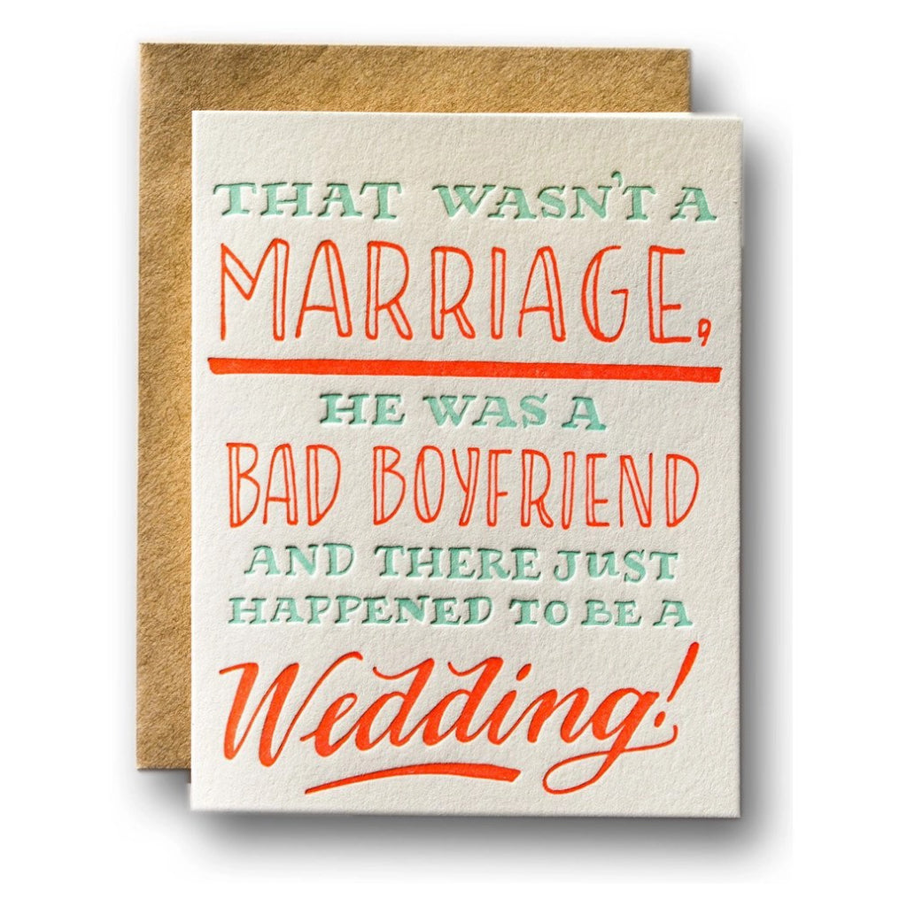 Wasnt A Marriage Divorce Card