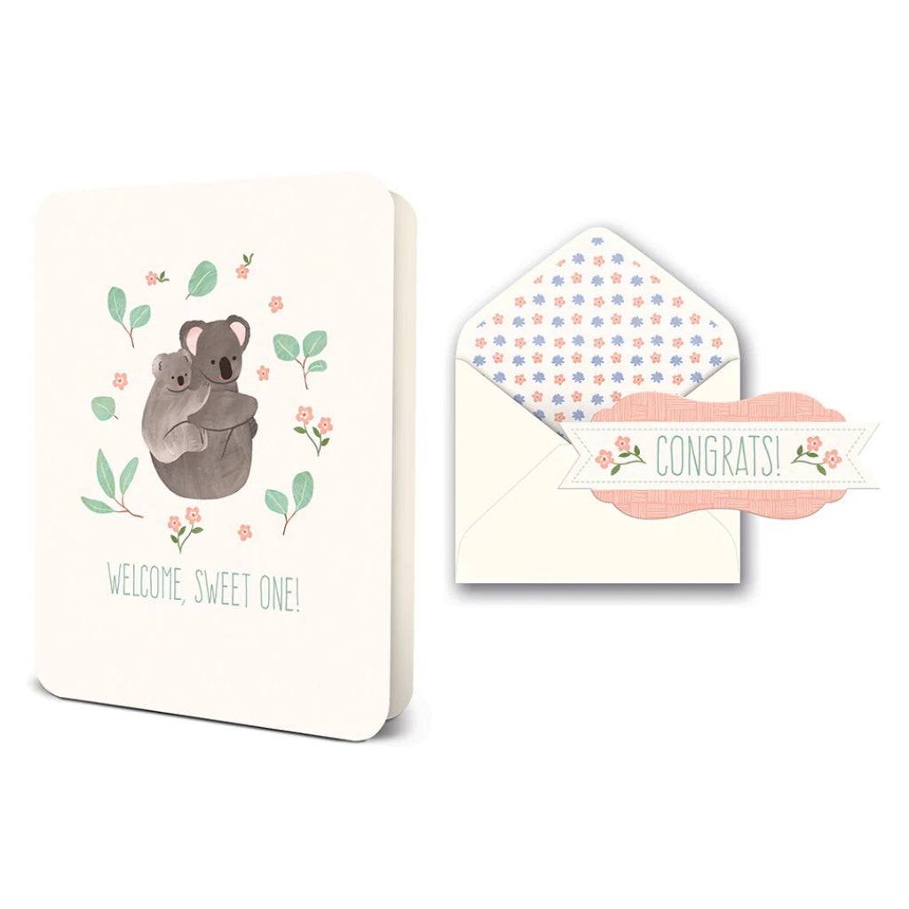 Welcome Sweet One Koalas Card