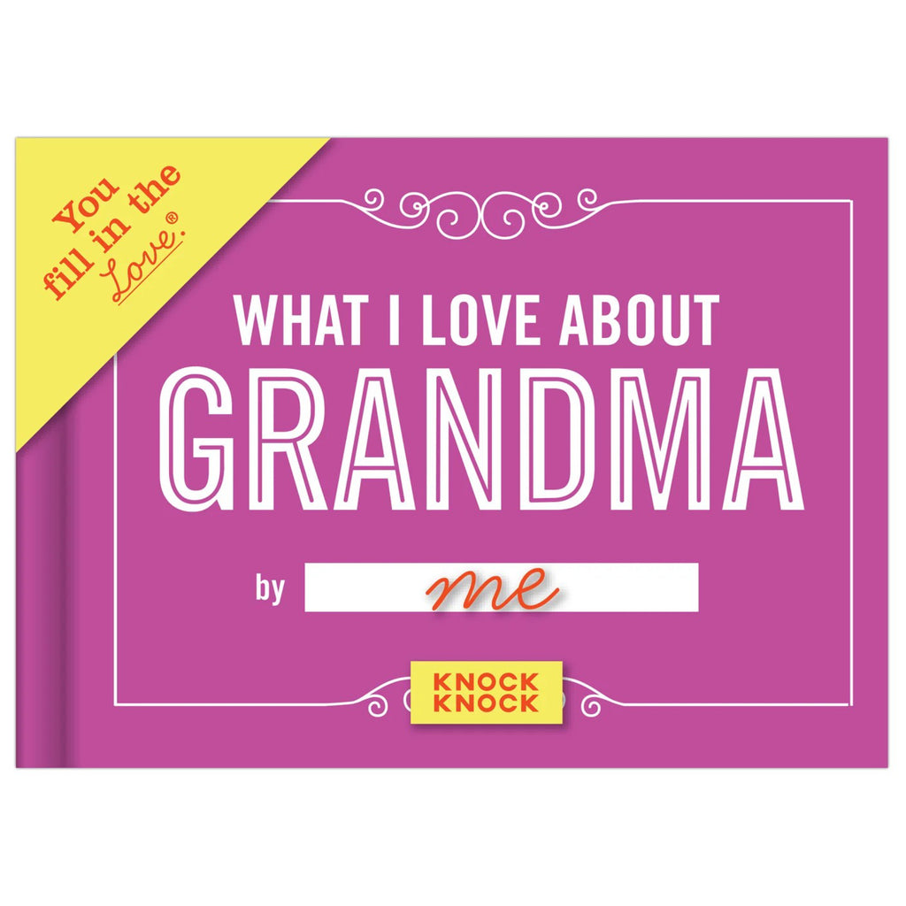 What I Love About Grandma Fill in Book front view.