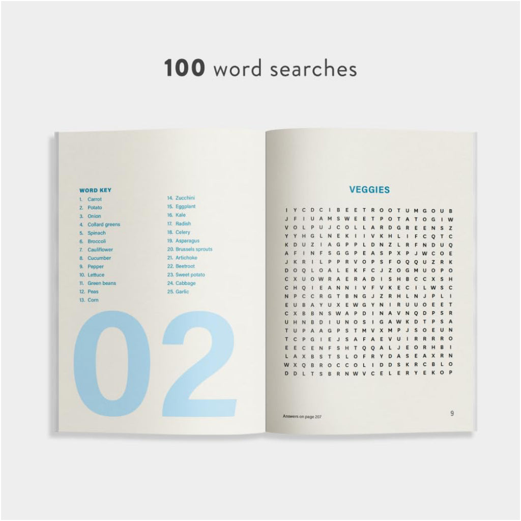 100 Stress-Relieving Word Search Puzzles To Sharpen Your Mind - sample spread 2.
