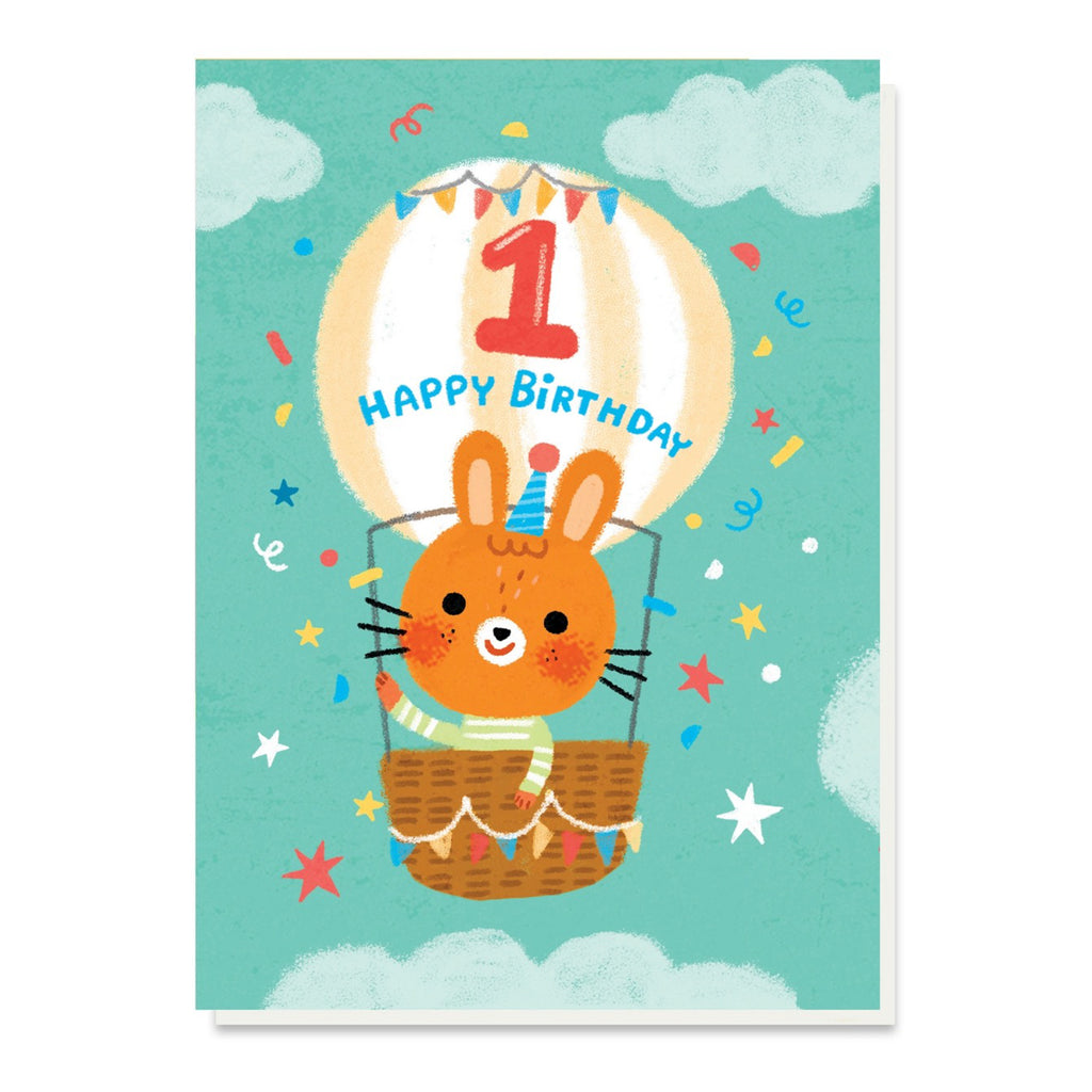 1st Birthday Bear Card.