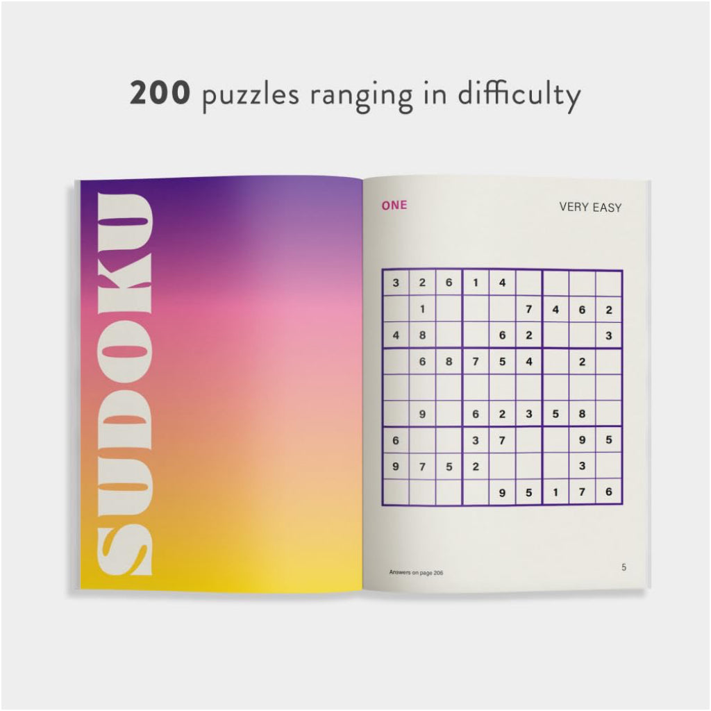 200 Stress-Relieving Sudoku Puzzles To Sharpen Your Mind - sample spread 2.