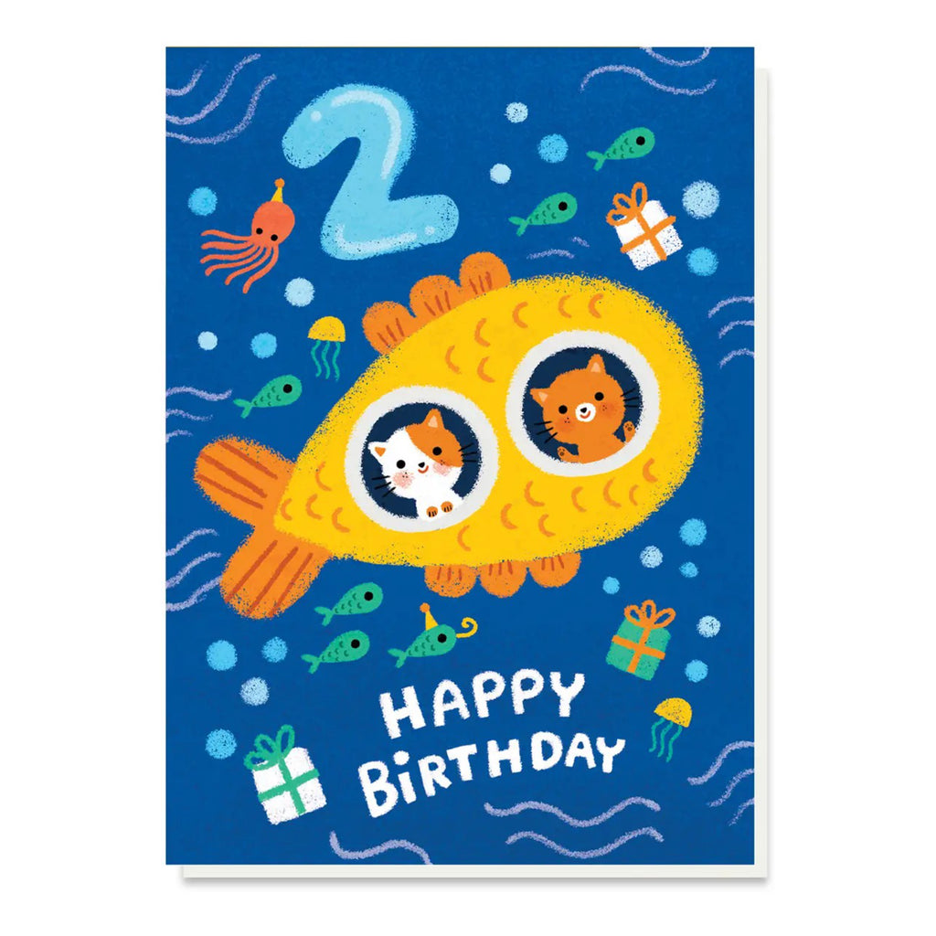 2nd Birthday Submarine Card.